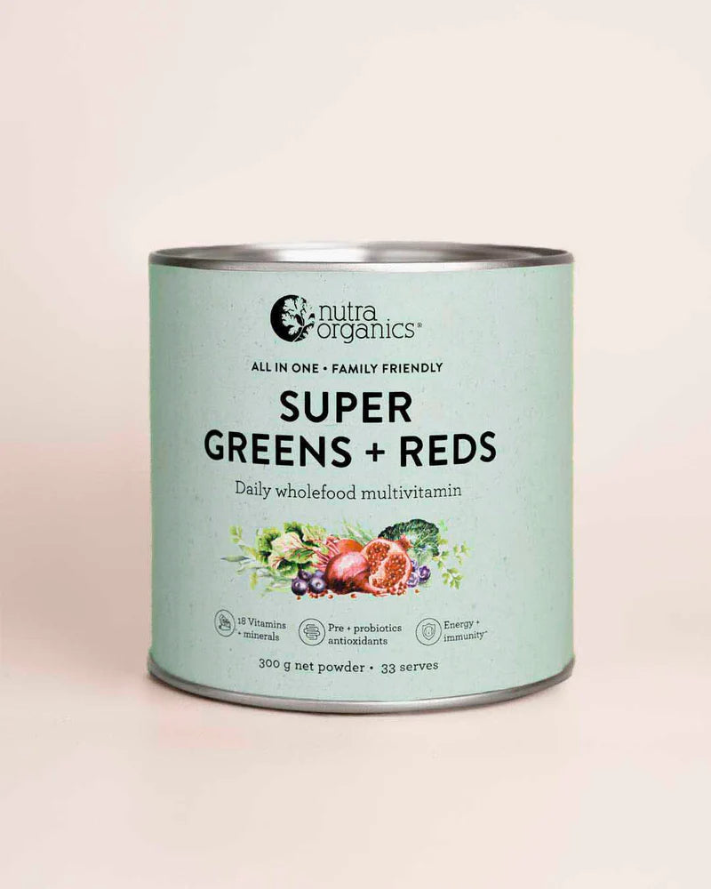 Nutra Organics – Super Greens + Reds (300g)