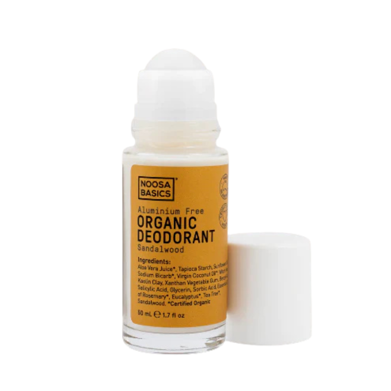 Noosa Basics – Deodorant Roll-On, Sandalwood (60ml)