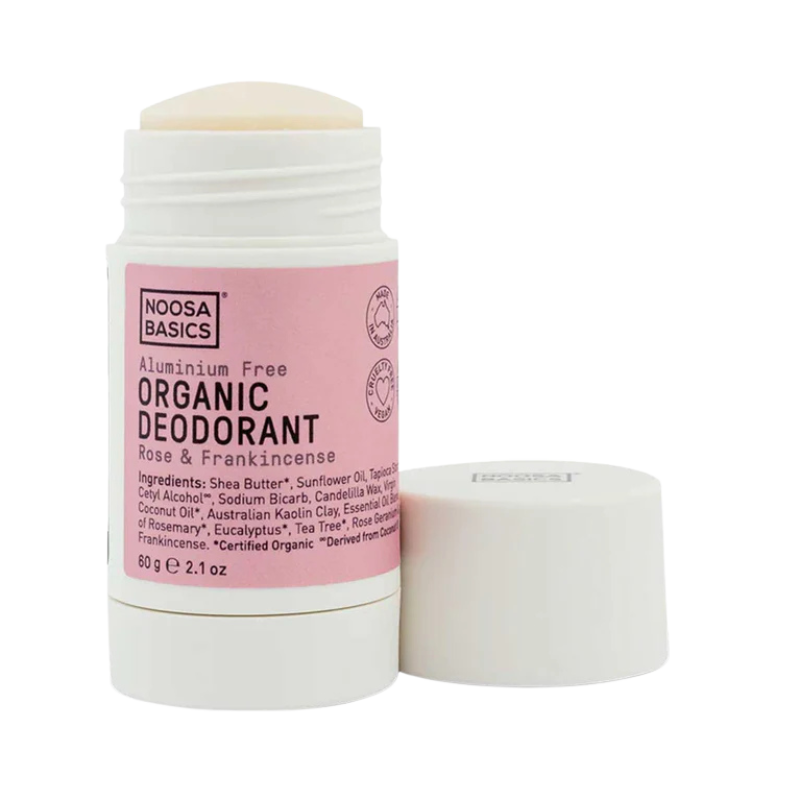 Noosa Basics – Deodorant Stick, Rose & Frankincense (60g)