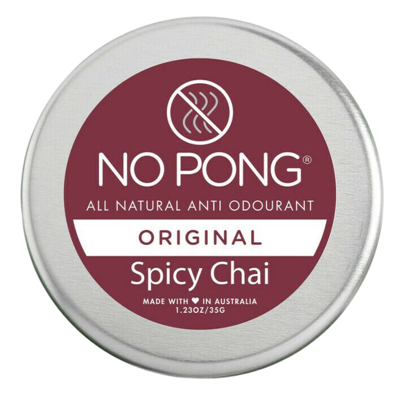 No Pong – Original, Spicy Chai Deodorant (Bicarb Free) – Tin (35g)