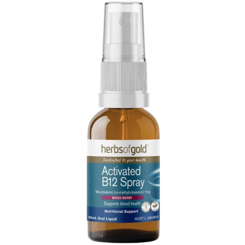 Herbs of Gold Activated B12 Spray – 50ml