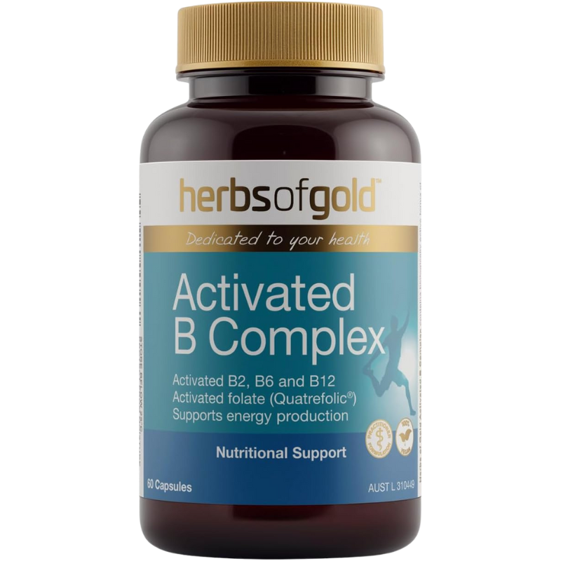 Herbs of Gold Activated B Complex – 30 Capsules