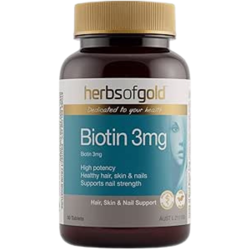 Herbs of Gold Biotin 3mg – 60 Tablets