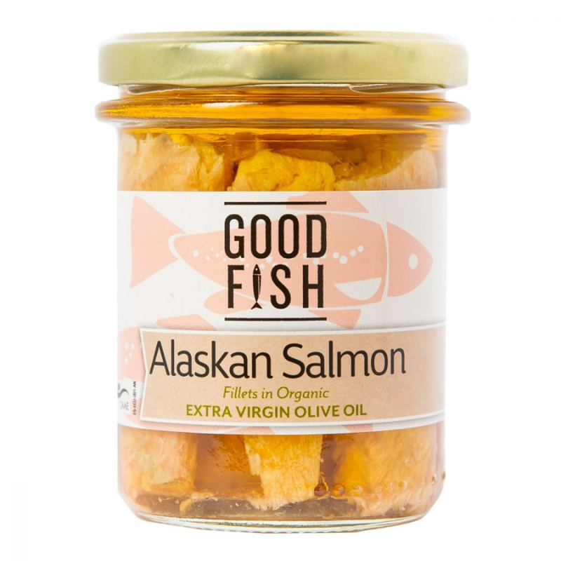 Good Fish – Salmon in Extra Virgin Olive Oil (Jar, 195g)