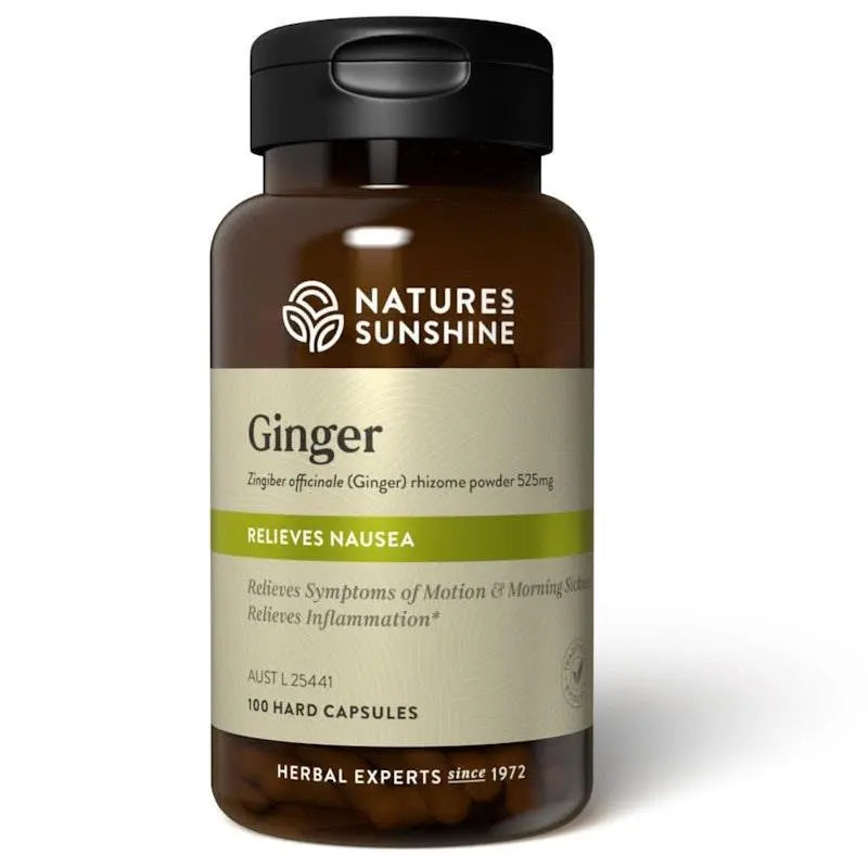 Natures Sunshine Ginger 100Cap