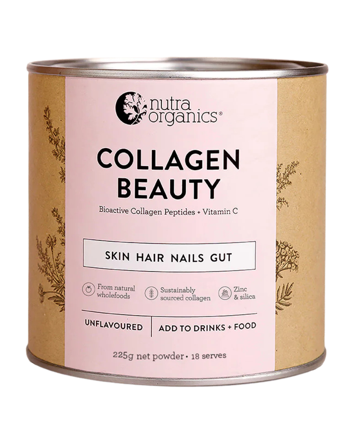 Nutra Organics – Collagen Beauty (Unflavoured) 240g