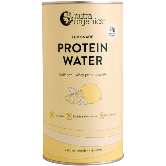 Nutra Organics	Protein Water (Lemonade)	450g