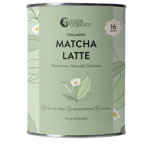 Nutra Organics Collagen Matcha Latte Powder (100g)