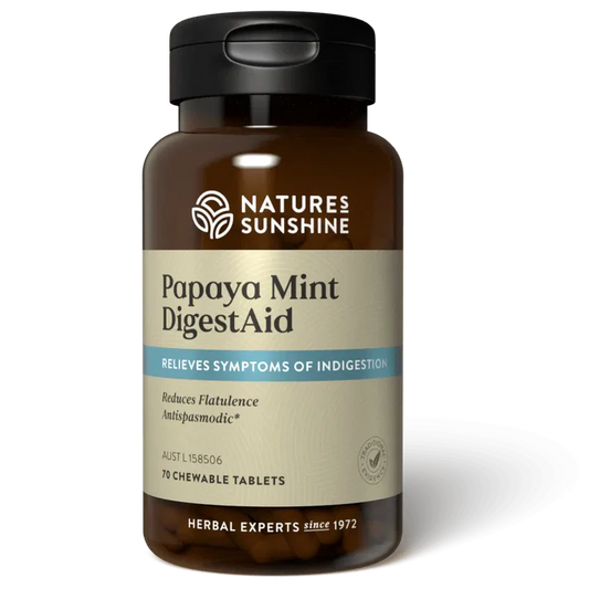 Natures Sunshine Papaya Mint DigestAid 70 Tab