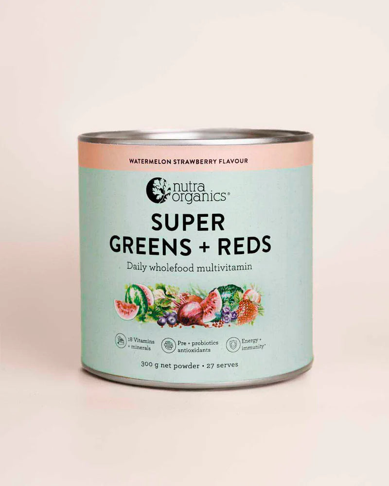 Nutra Organics – Super Greens + Reds 150g