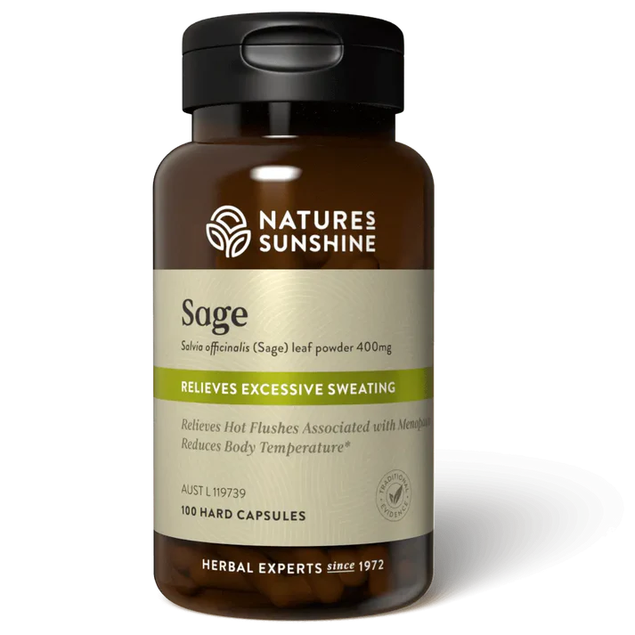 Natures Sunshine Sage 100 Caps Supplement