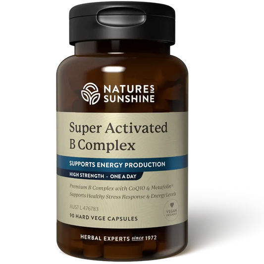 Natures Sunshine Super Activated B Complex 90 Caps