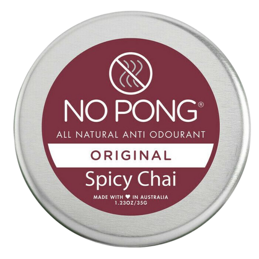 No Pong – Original, Spicy Chai Deodorant (Bicarb Free) – Tin (35g)