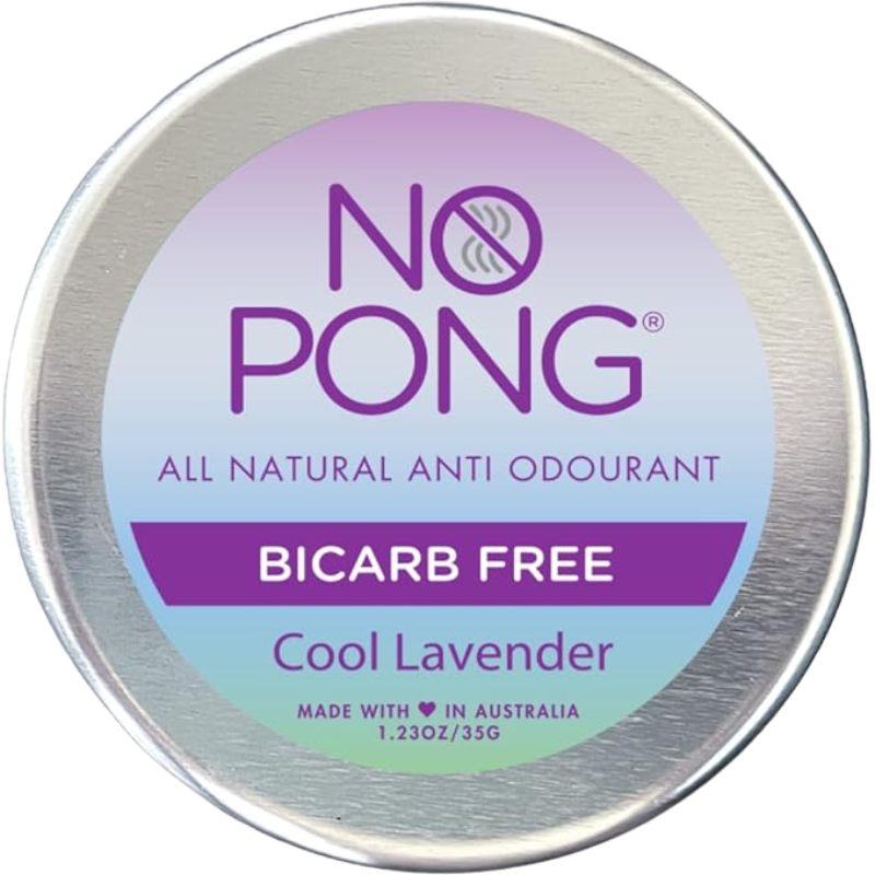 No Pong – Original, Cool Lavender Deodorant (Bicarb Free) – Tin (35g)