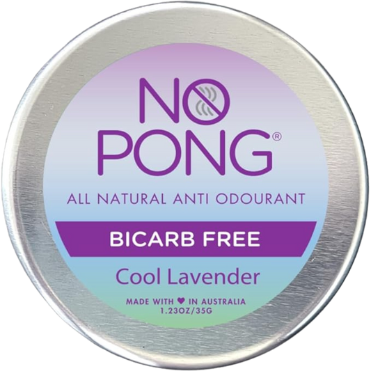 No Pong – Original, Cool Lavender Deodorant (Bicarb Free) – Tin (35g)