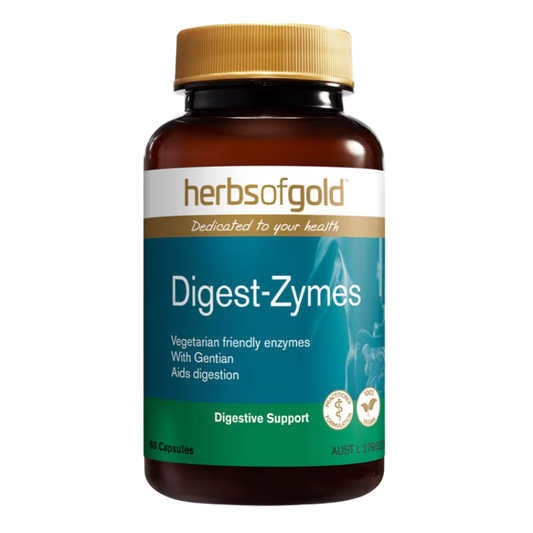 Herbs of Gold – Digest-Zymes (60 Capsules)
