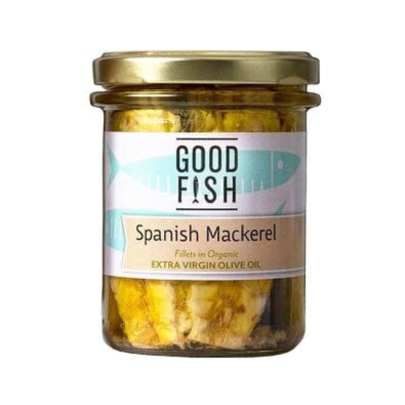 Good Fish – Mackerel in Extra Virgin Olive Oil (Jar, 125g)