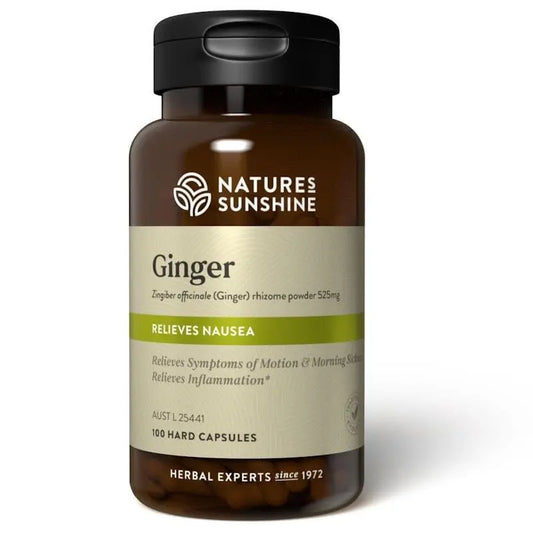 Natures Sunshine Ginger 100Cap